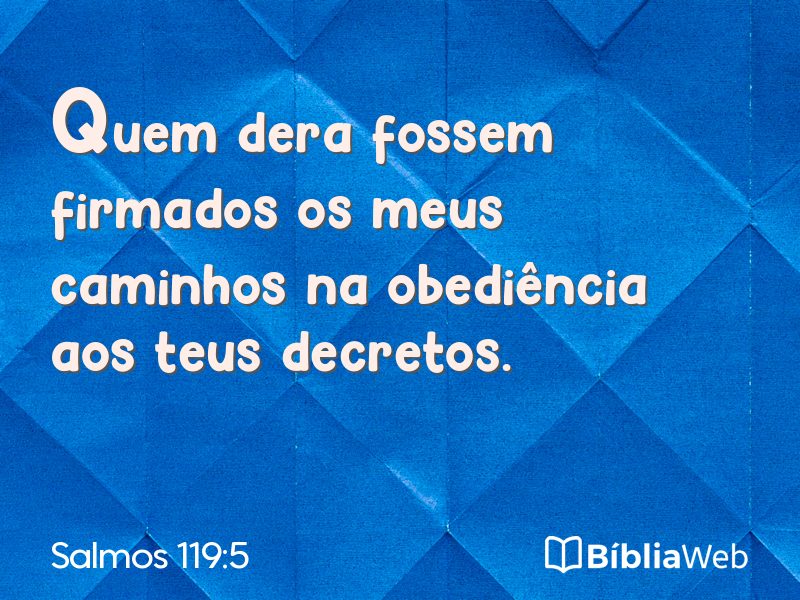 Salmos 119:5 em imagem para compartilhar