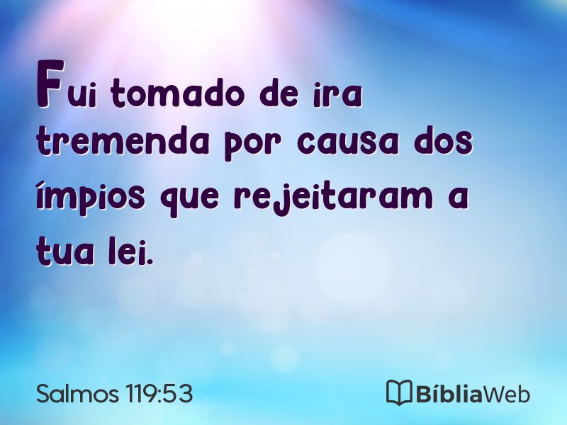 Salmos 119:53 em imagem para compartilhar