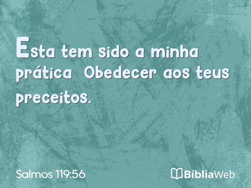 Salmos 119:56 em imagem para compartilhar