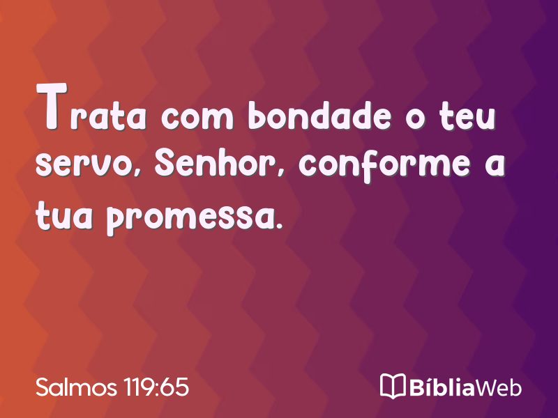 Salmos 119:65 em imagem para compartilhar