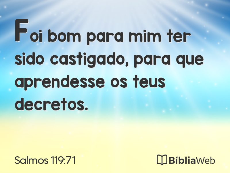 Salmos 119:71 em imagem para compartilhar