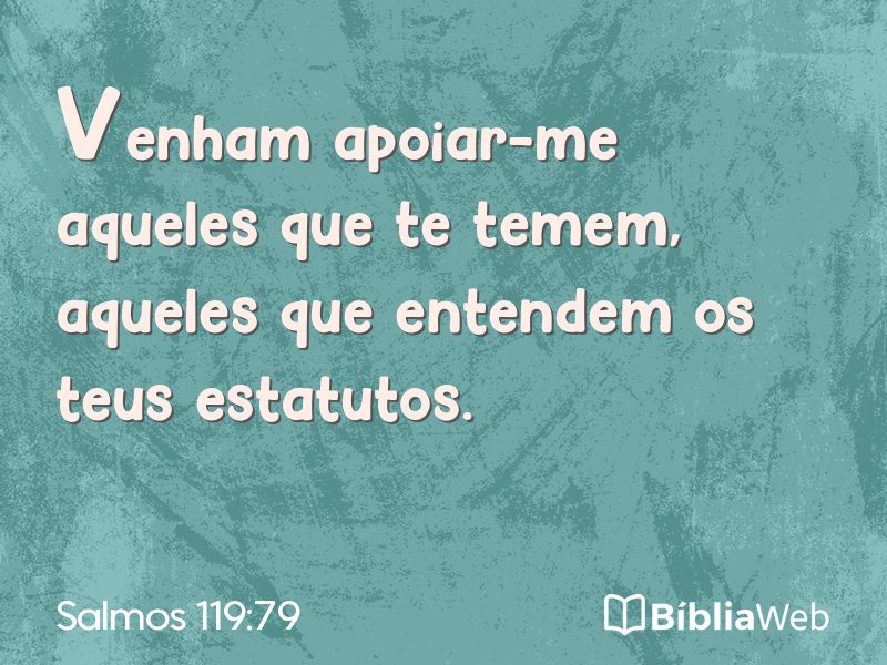 Salmos 119:79 em imagem para compartilhar
