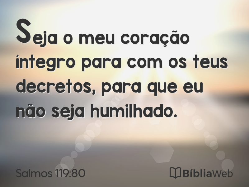 Salmos 119:80 em imagem para compartilhar