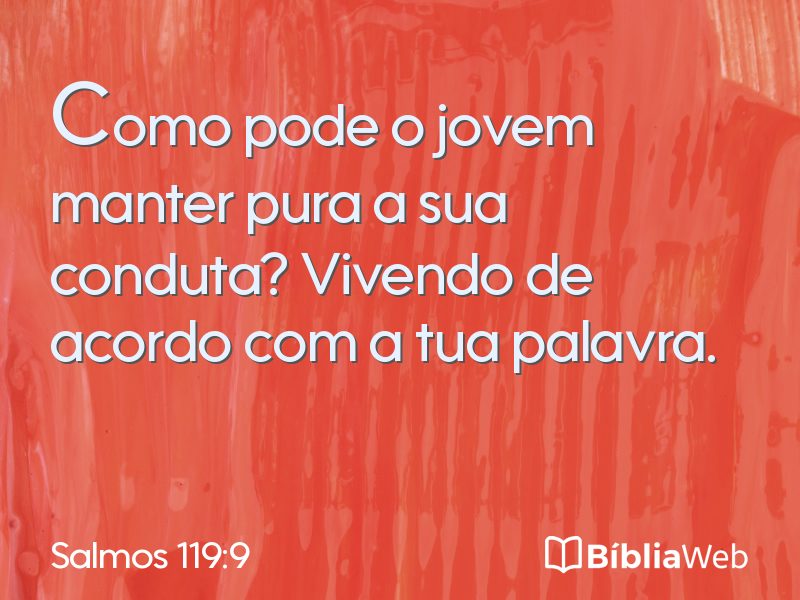 Salmos 119:9 em imagem para compartilhar