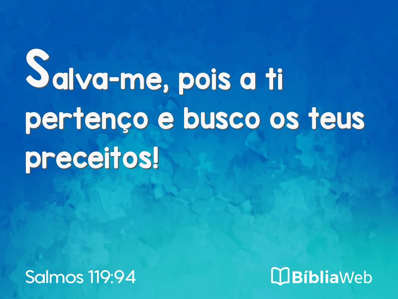 Salmos 119:94 em imagem para compartilhar