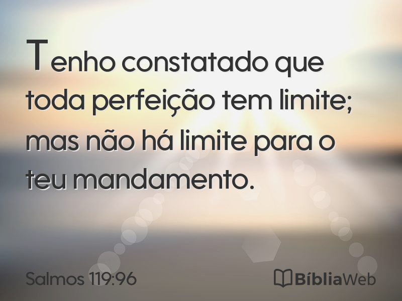 Salmos 119:96 em imagem para compartilhar