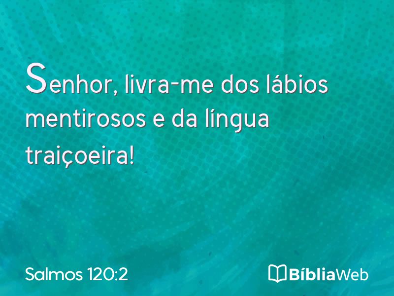 Salmos 120:2 em imagem para compartilhar