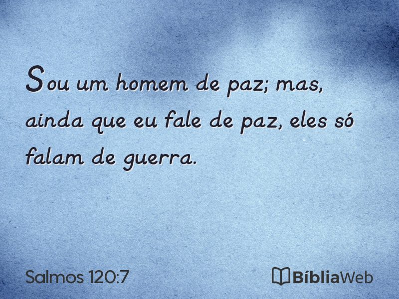 Salmos 120:7 em imagem para compartilhar