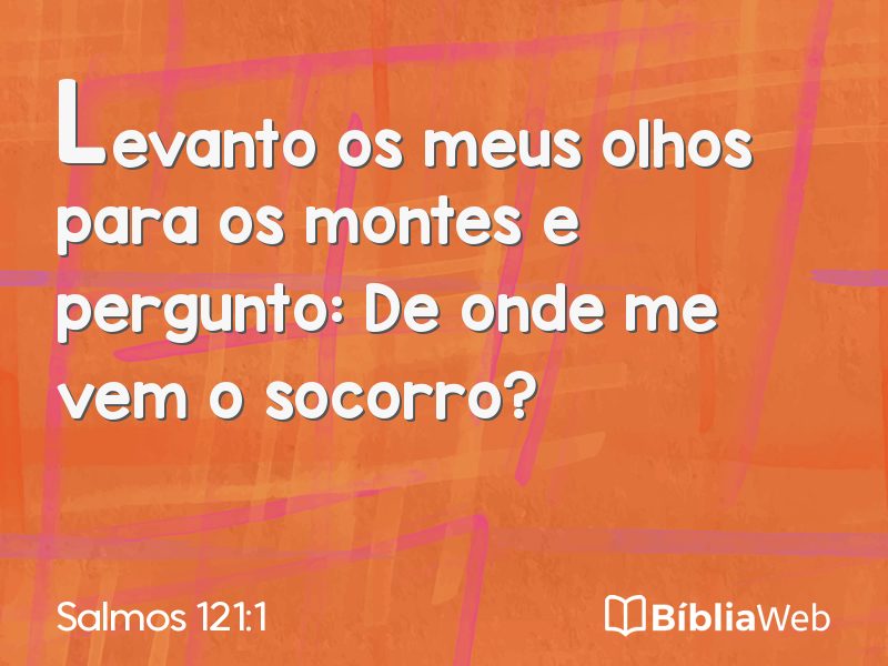 Salmos 121:1 em imagem para compartilhar