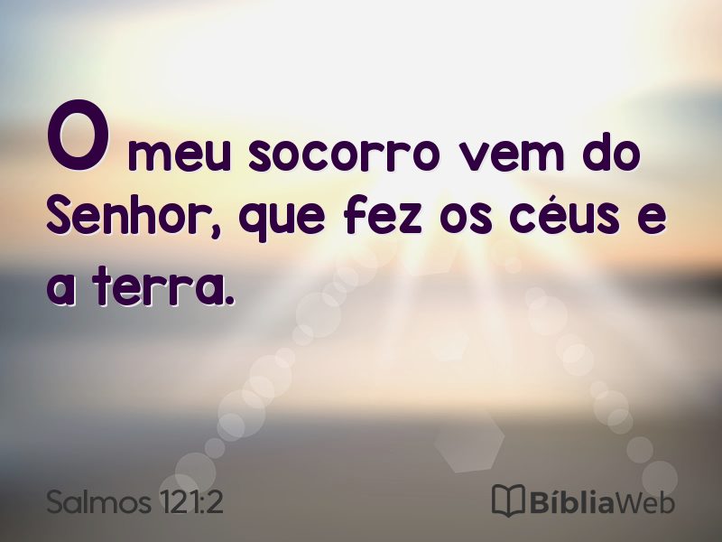 Salmos 121:2 em imagem para compartilhar
