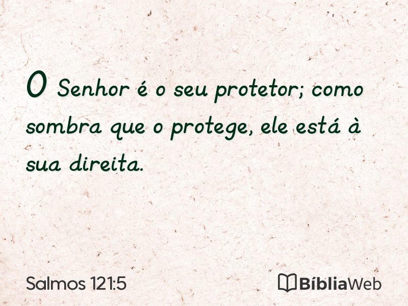 Salmos 121:5 em imagem para compartilhar