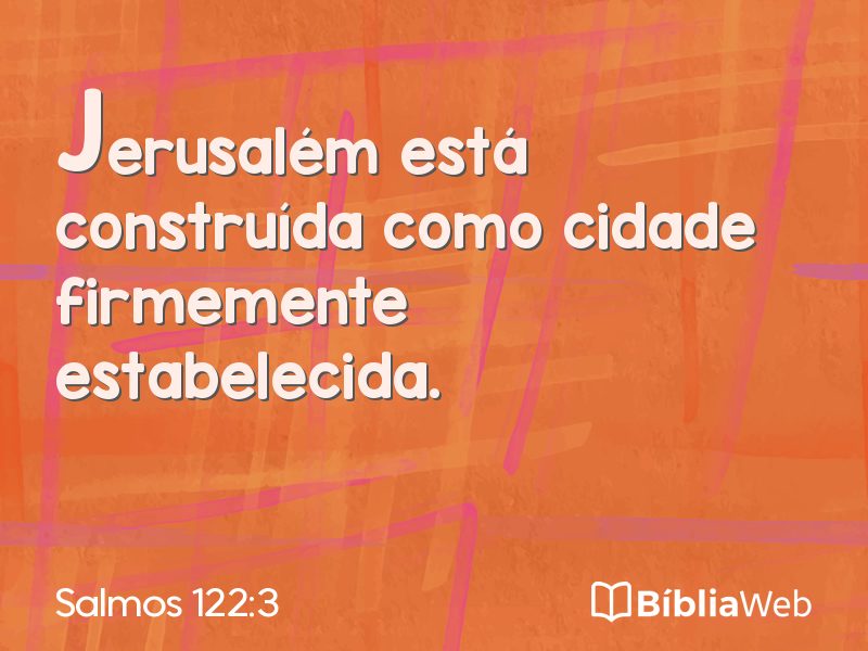 Salmos 122:3 em imagem para compartilhar
