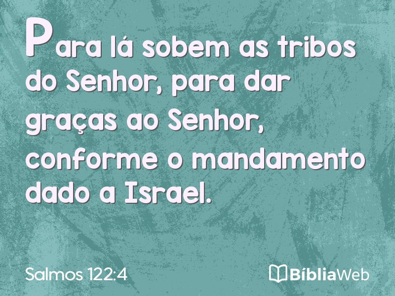 Salmos 122:4 em imagem para compartilhar