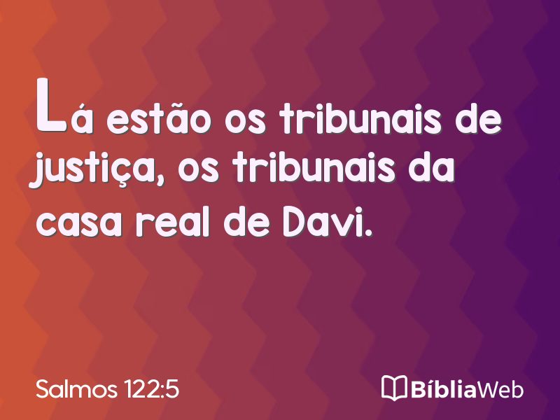 Salmos 122:5 em imagem para compartilhar
