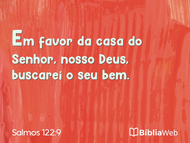 Salmos 122:9 em imagem para compartilhar