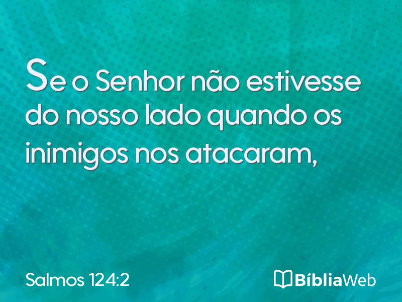 Salmos 124:2 em imagem para compartilhar