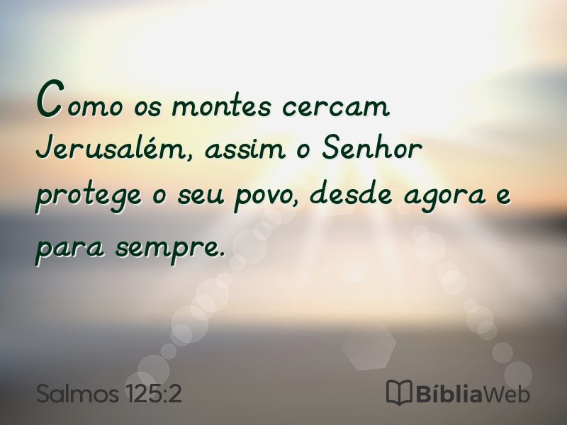 Salmos 125:2 em imagem para compartilhar