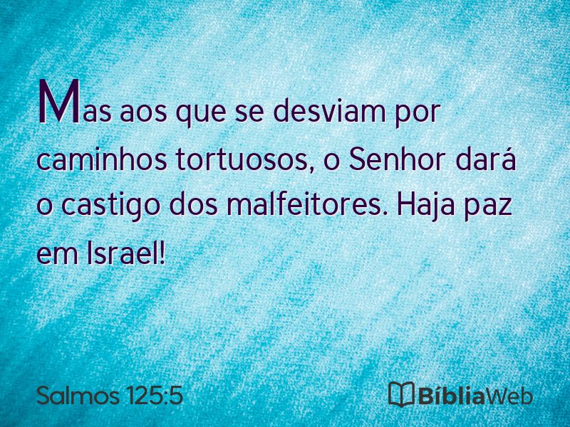 Salmos 125:5 em imagem para compartilhar