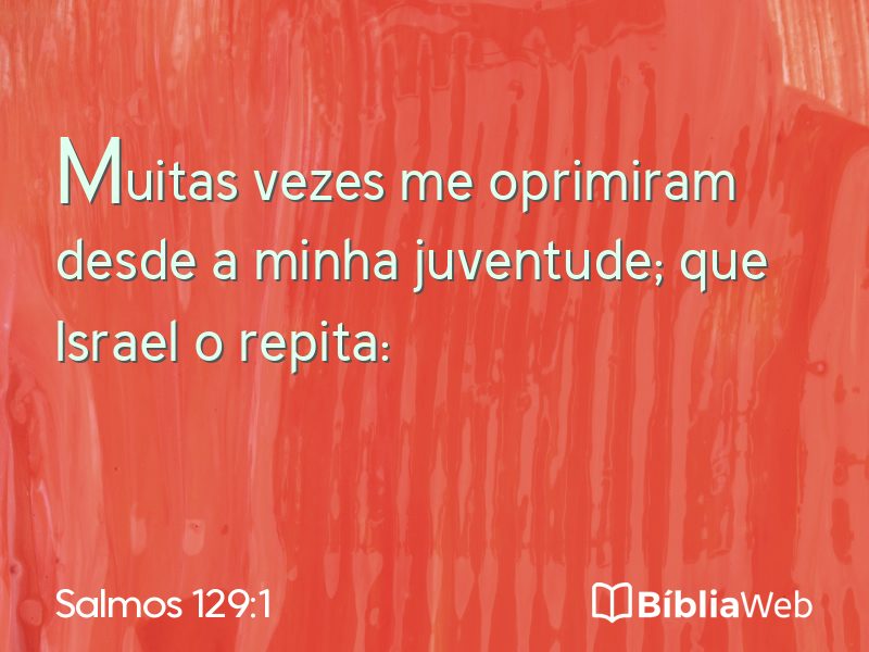 Salmos 129:1 em imagem para compartilhar