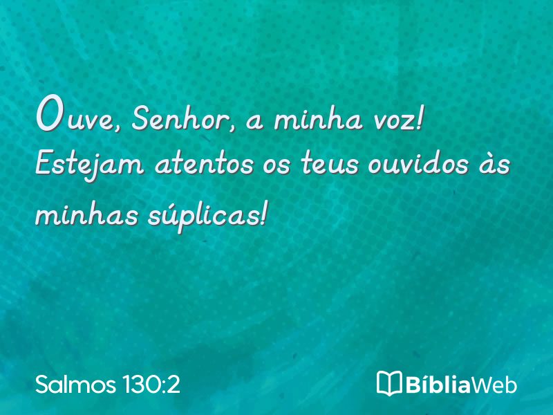 Salmos 130:2 em imagem para compartilhar