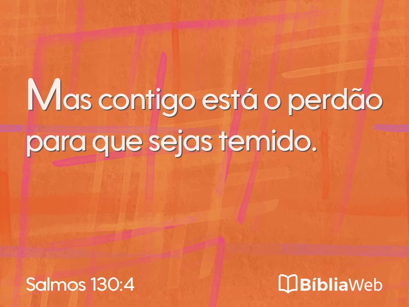 Salmos 130:4 em imagem para compartilhar