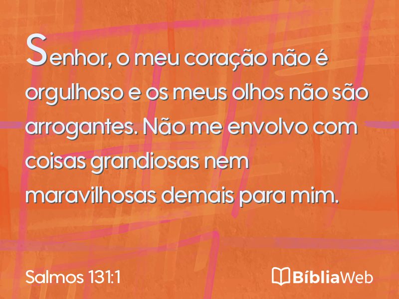 Salmos 131:1 em imagem para compartilhar