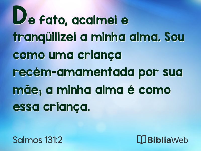 Salmos 131:2 em imagem para compartilhar