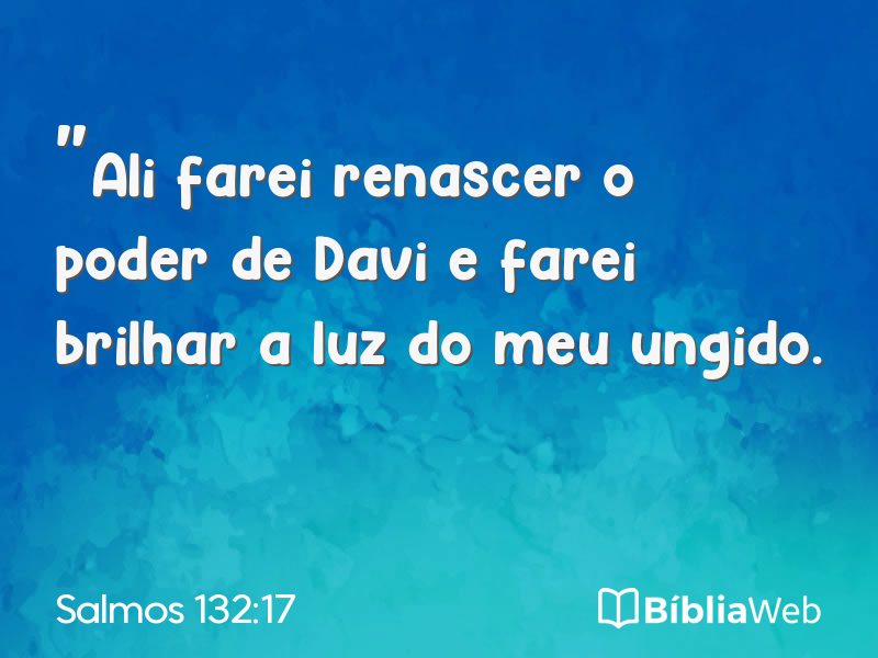 Salmos 132:17 em imagem para compartilhar