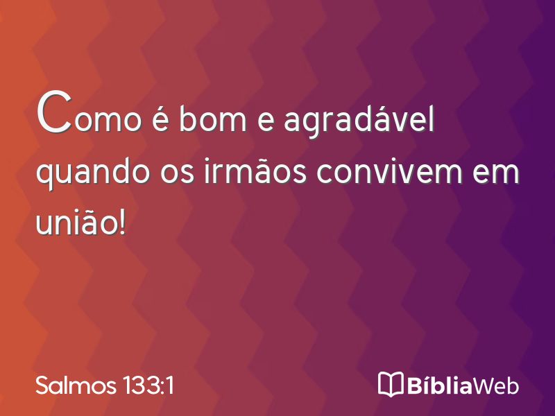 Salmos 133:1 em imagem para compartilhar