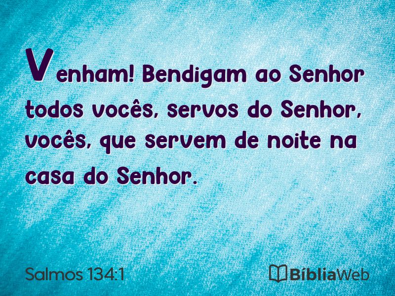 Salmos 134:1 em imagem para compartilhar
