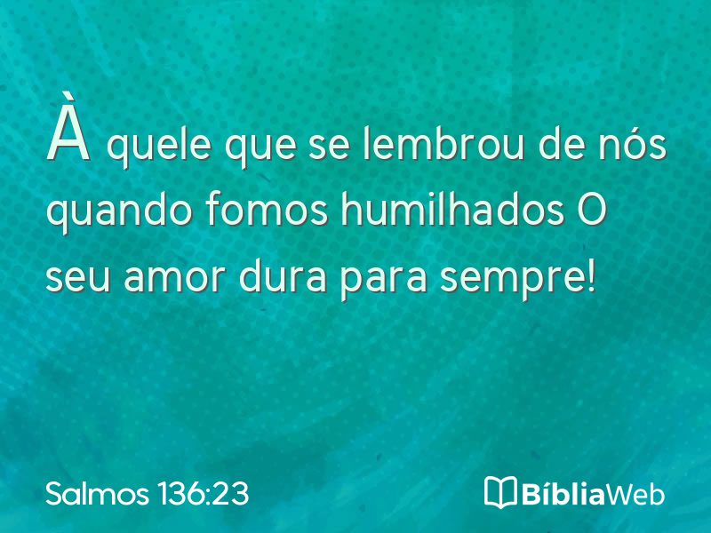 Salmos 136:23 em imagem para compartilhar