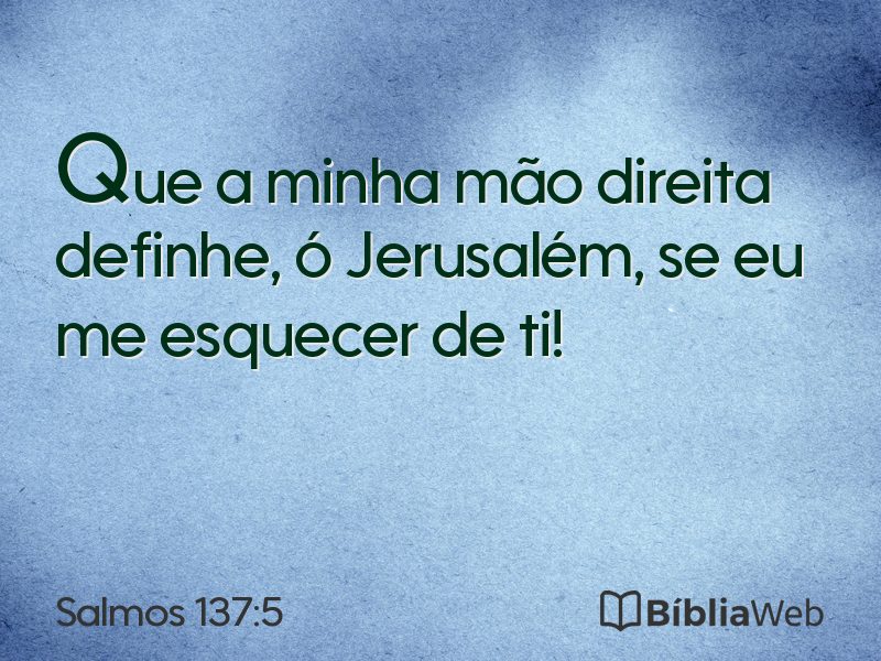 Salmos 137:5 em imagem para compartilhar