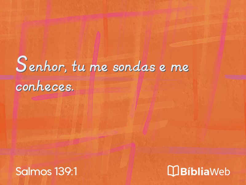 Salmos 139:1 em imagem para compartilhar