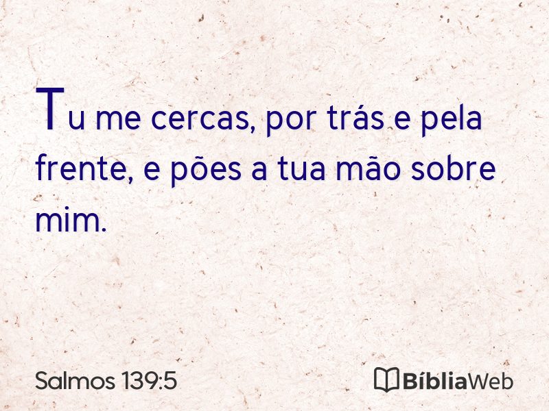 Salmos 139:5 em imagem para compartilhar