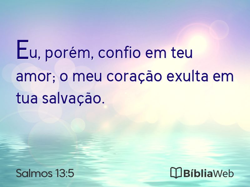 Salmos 13:5 em imagem para compartilhar