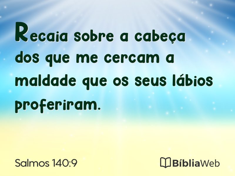 Salmos 140:9 em imagem para compartilhar