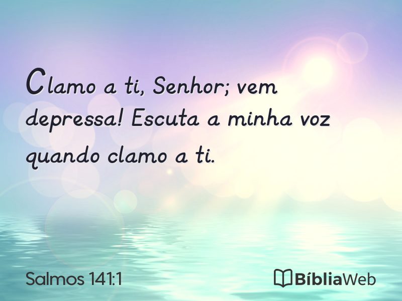 Salmos 141:1 em imagem para compartilhar