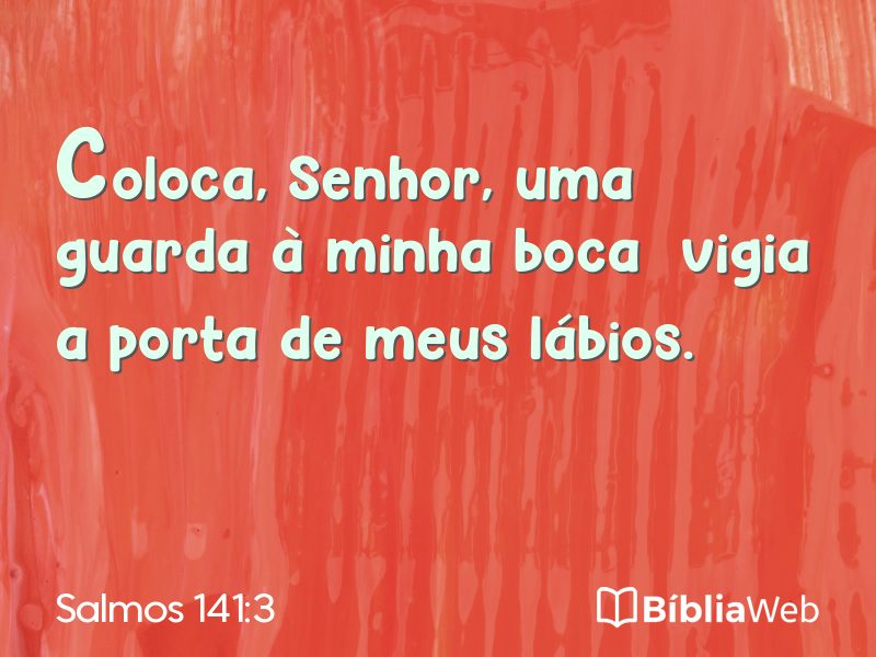Salmos 141:3 em imagem para compartilhar