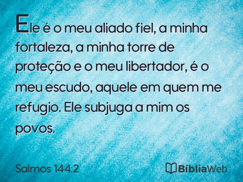 Salmos 144:2 em imagem para compartilhar