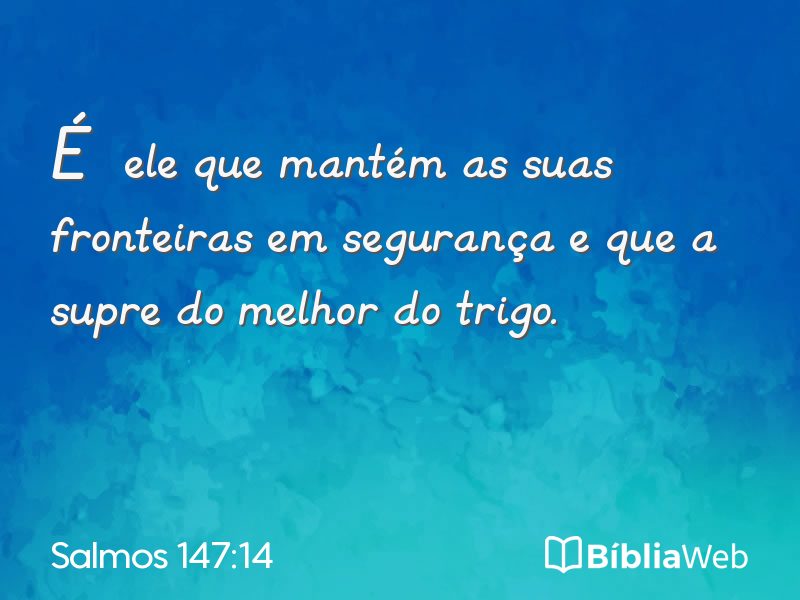 Salmos 147:14 em imagem para compartilhar