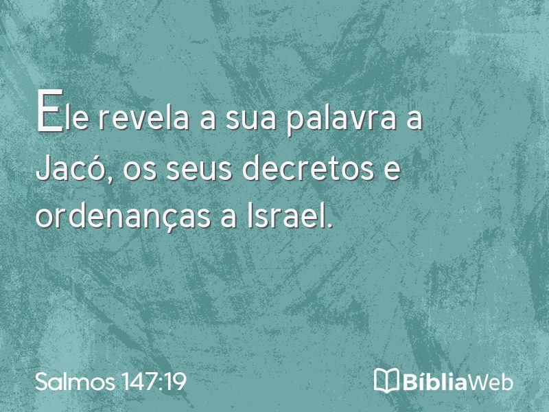 Salmos 147:19 em imagem para compartilhar