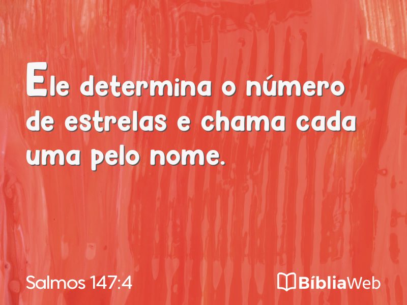 Salmos 147:4 em imagem para compartilhar