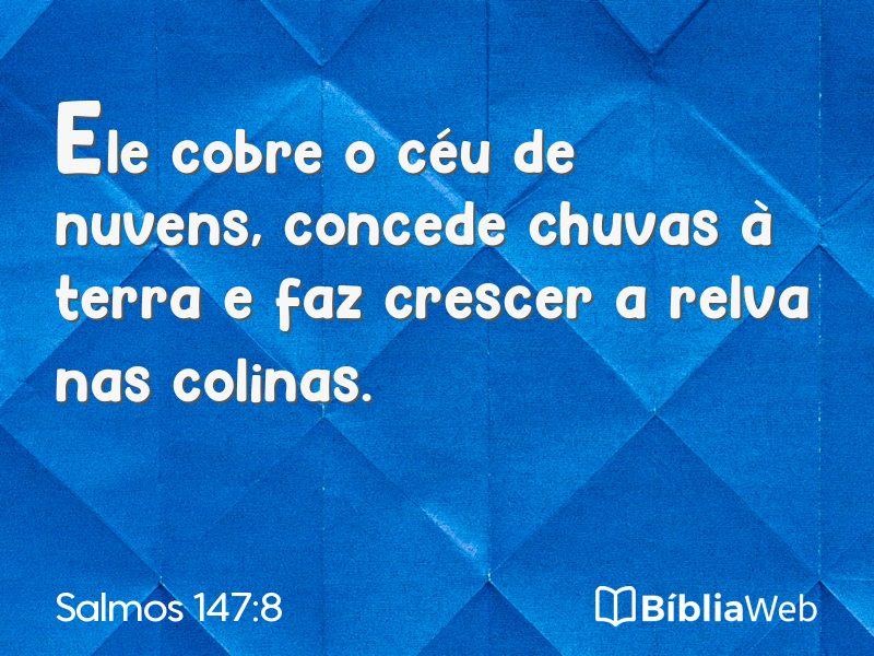 Salmos 147:8 em imagem para compartilhar