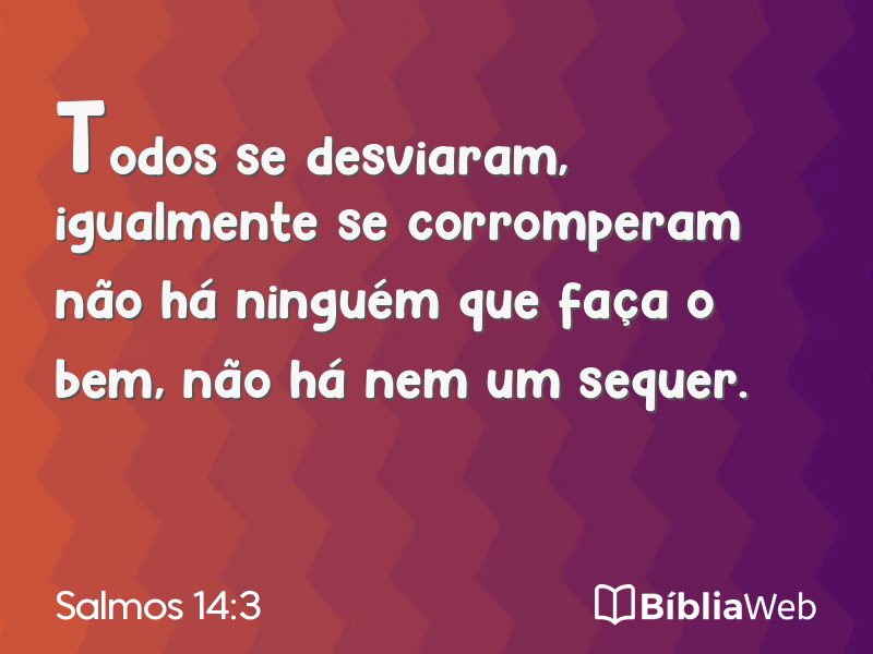 Salmos 14:3 em imagem para compartilhar