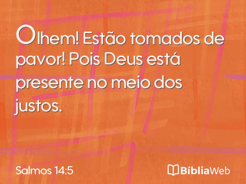 Salmos 14:5 em imagem para compartilhar