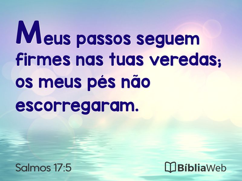 Salmos 17:5 em imagem para compartilhar