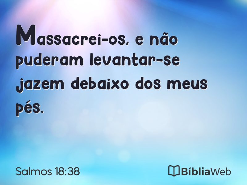 Salmos 18:38 em imagem para compartilhar