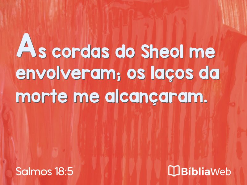 Salmos 18:5 em imagem para compartilhar