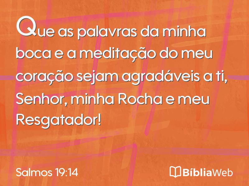 Salmos 19:14 em imagem para compartilhar