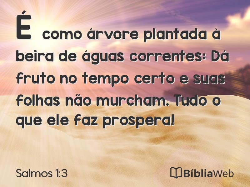 Salmos 1:3 em imagem para compartilhar